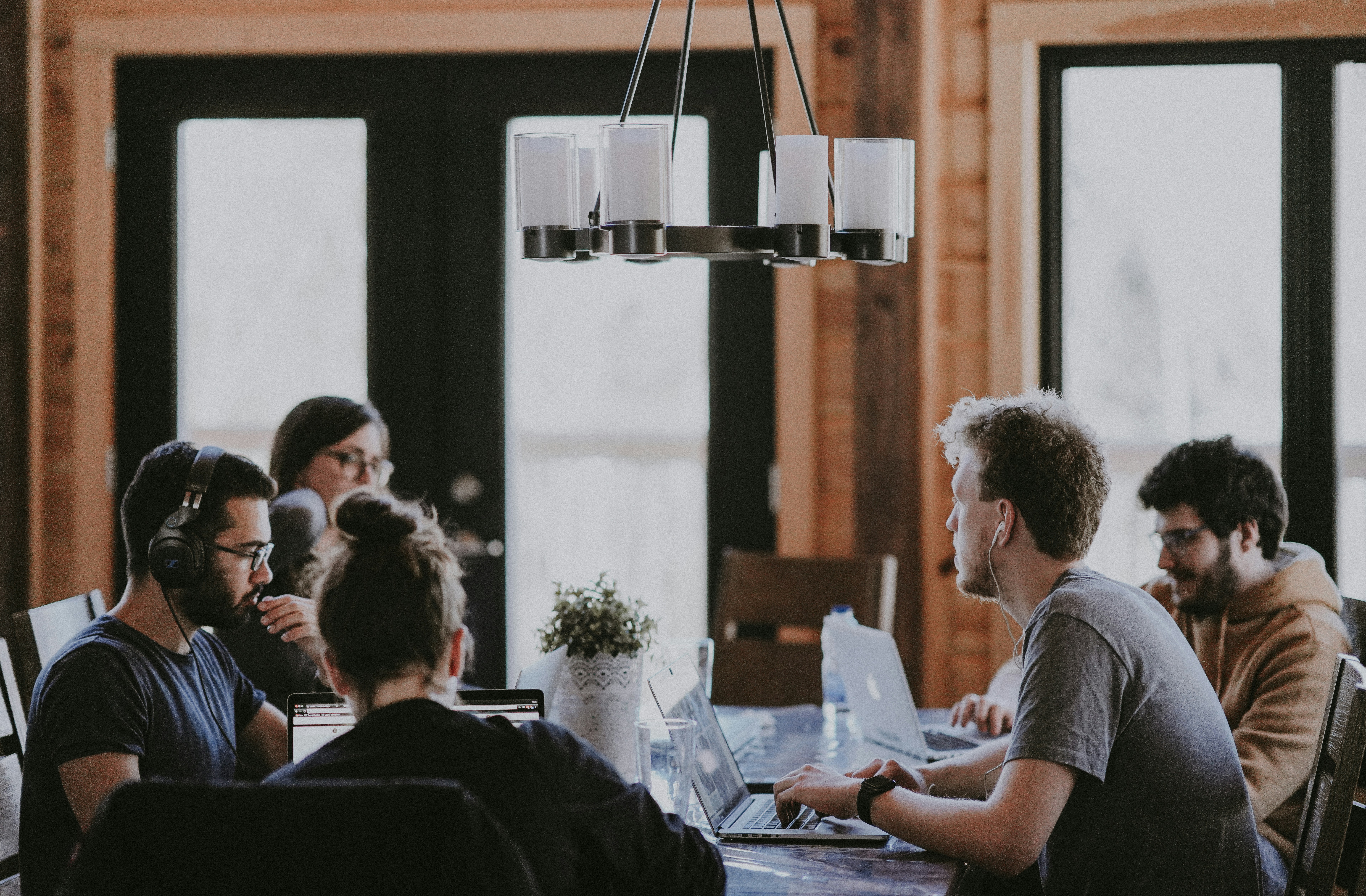Legal team collaborating with modern tools